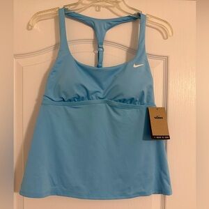 Nike Women’s Light Blue Swim Tankini Top M Retail $60